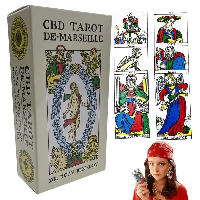 Mini tarocchi di masiglia mazzo di tarocchi versione inglese completa gioco da tavolo tarocchi magici tarocchi universale mini tarocchi con guida