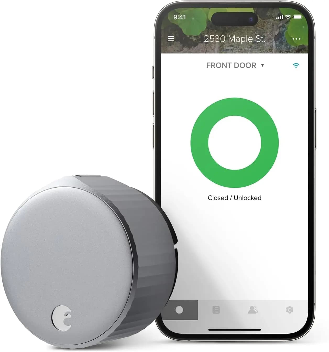 Serratura intelligente Wi-Fi, ingresso senza chiave, installazione semplice, funziona con Alexa e Google Assistant
