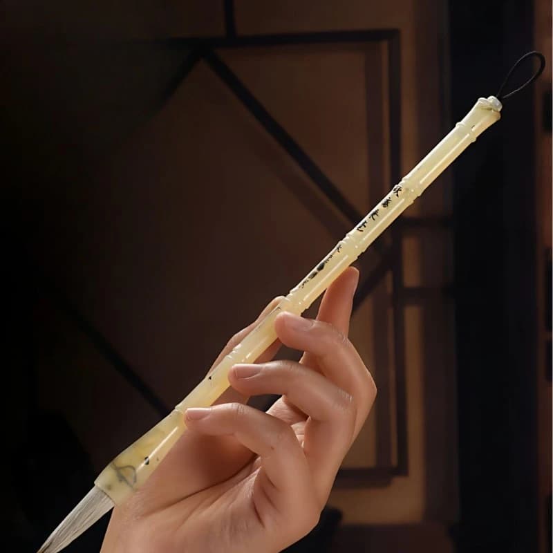 Qiuli Wolf Goat Mixed Hair Calligraphy Brush Set Beginner Adult Regular Script Small Medium Writing Brush