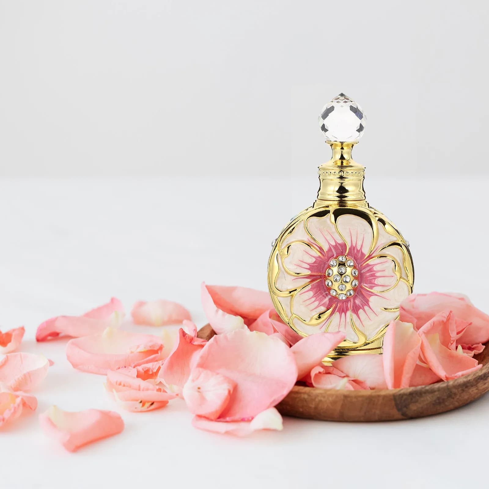 Elegante Bottiglia in Vetro da 12ml per Oli Essenziali, Contenitore Decorativo per Profumi da Viaggio e Liquidi per Aromaterapia