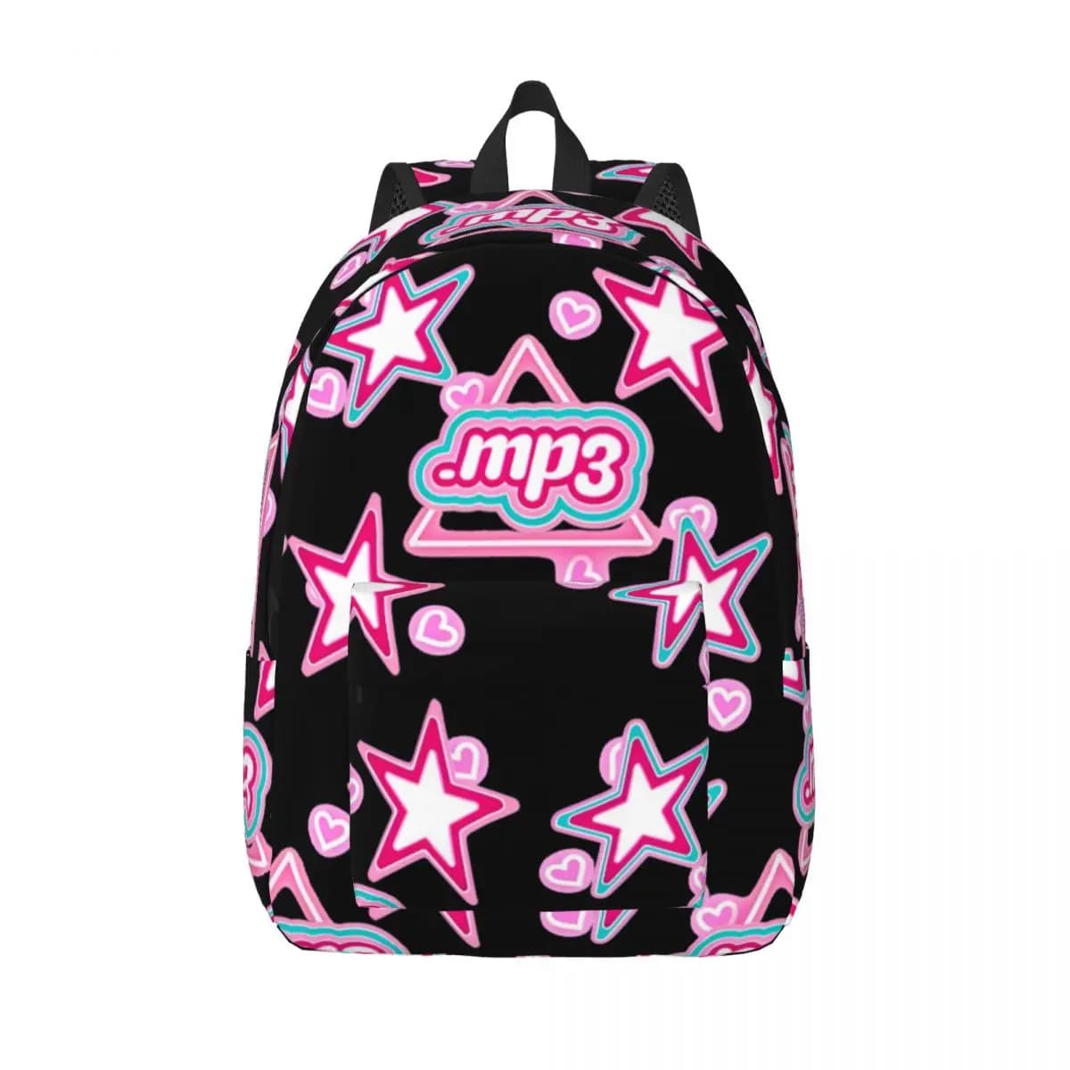 Emilia Mernes Mp3 Casual Backpack with Pocket High School Work Daypack for Men Women Laptop Canvas Bags