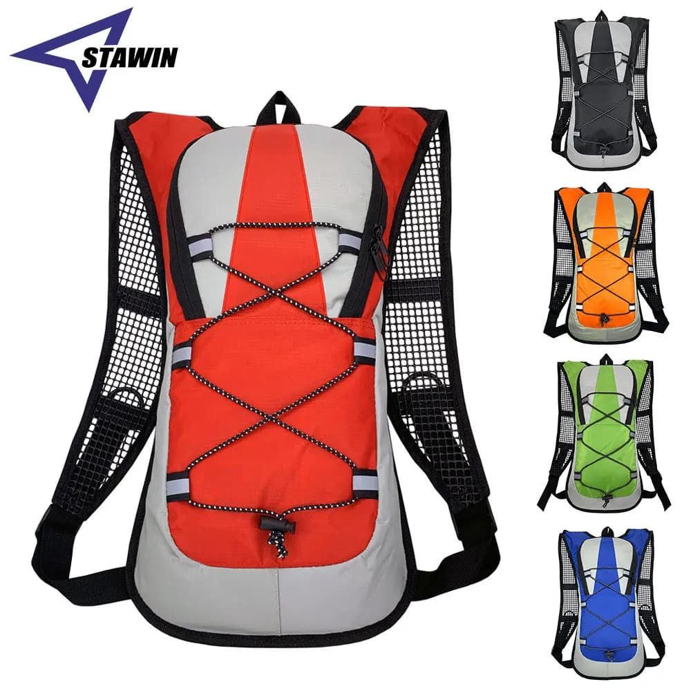 Water package, insulated water backpack or water bladder and container without BPA 2 liters, hiking backpack for racing, cycling, camping