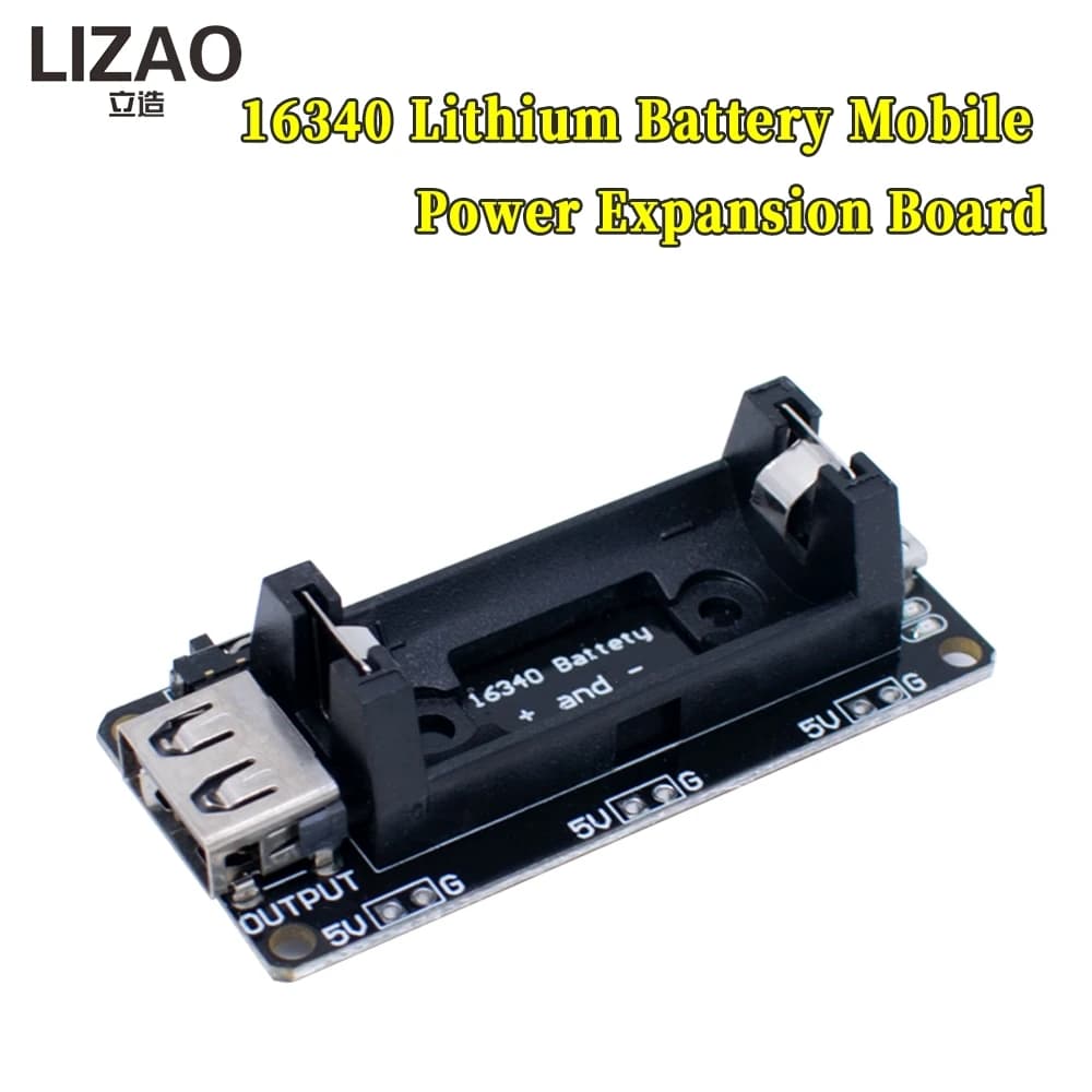 16340 Mobile Power Expansion Board Module Micro USB Lithium Battery for Arduino