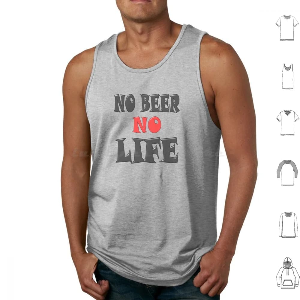 Nessuna birra Nessuna vita Canotte Canottiera senza maniche Nessuna birra Nessuna vita Nessuna birra Amante della birra Birra Trash Gusto Bar Bar Salvataggio