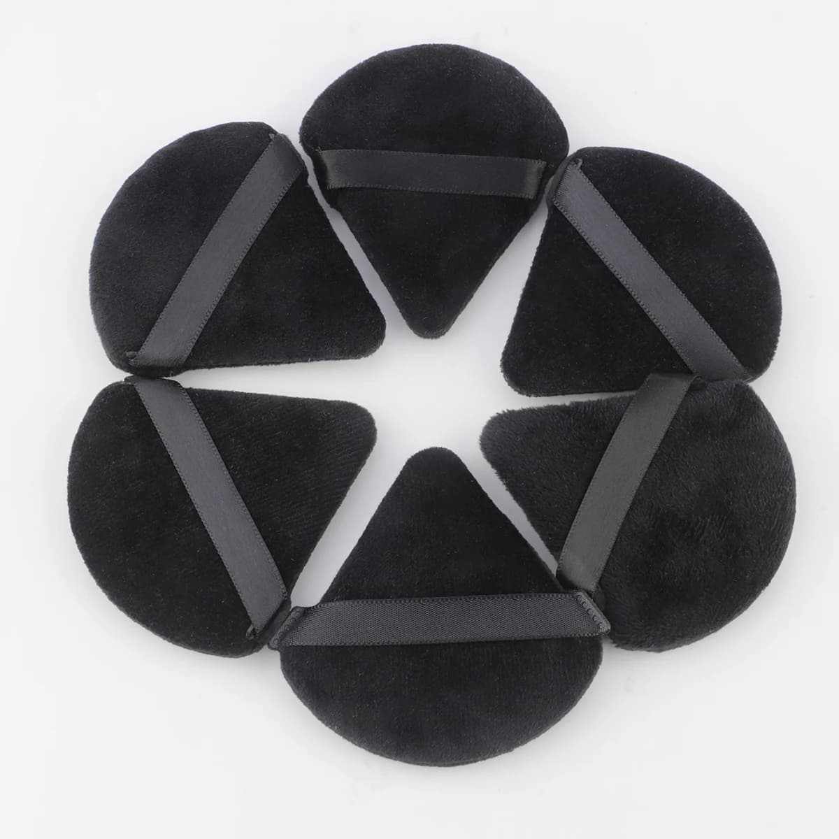 6 pcs powder sponge for make-up face soft velvet triangle cypria breath for powder loose foundation cosmetic beauty
