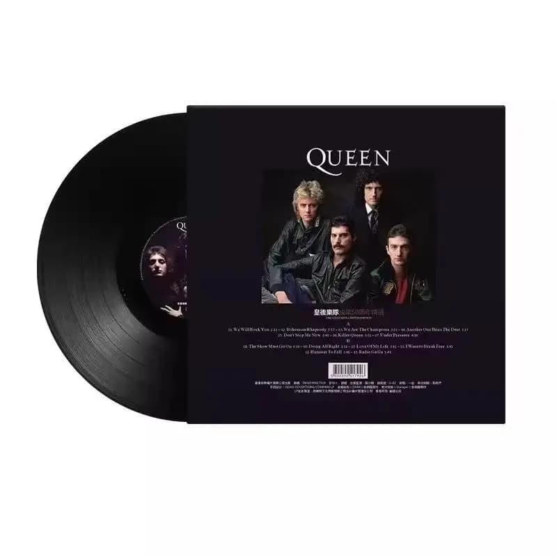 Collezione del 50° Anniversario di Musica Rock di Gruppi Europei e Americani su Disco in Vinile LP da 12 Pollici Nero