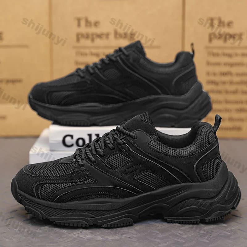Scarpe sportive casual alla moda da uomo Scarpe da ginnastica con plateau primavera autunno da uomo Scarpe da corsa comode e traspiranti antiscivolo resistenti all'usura