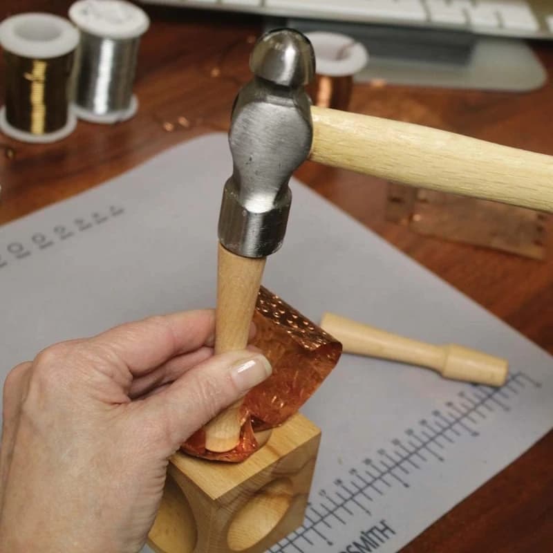 Dapping Block and Punches Set Professional Doming Tool for Metal Jewelry Making with Brass Silver Copper Stamping Tool