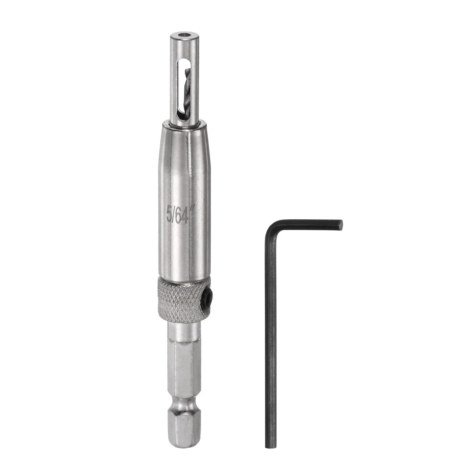 Set di punte da trapano autocentranti Punte da perforazione per la lavorazione del legno Cerniera per porta dell'armadio Strumento per punzonatura Centro automatico con chiavi esagonali a forma di L