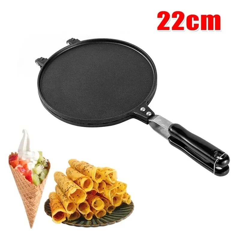 22cm antiaderente Egg Roll Waffle Maker teglia da forno cono gelato Maker strumento stampo uovo frittura torta stampo cottura pasticceria per fai da te
