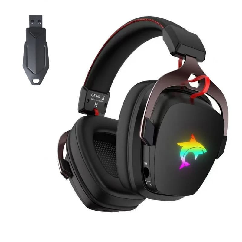 S20 Wireless Gaming Headphones for Computers, with Microphone, 2.4G Bluetooth, Compatible with Desktop and PS4