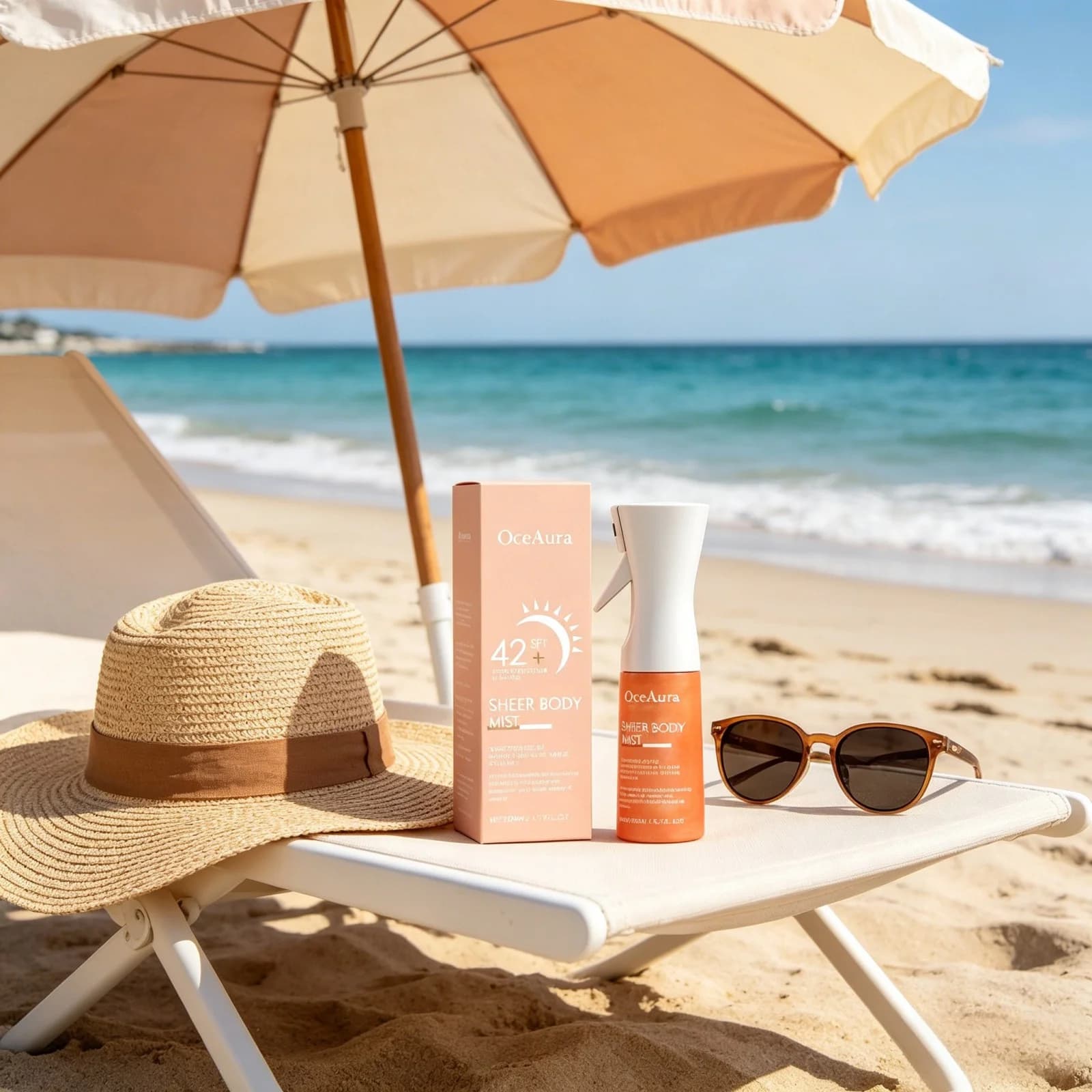OceAura Sunscreen Spray Anti Sun Protection Spf 42 UV Isolation Moisturizing Skin Lightweight Non-greasy Sheer Body Mist Spray