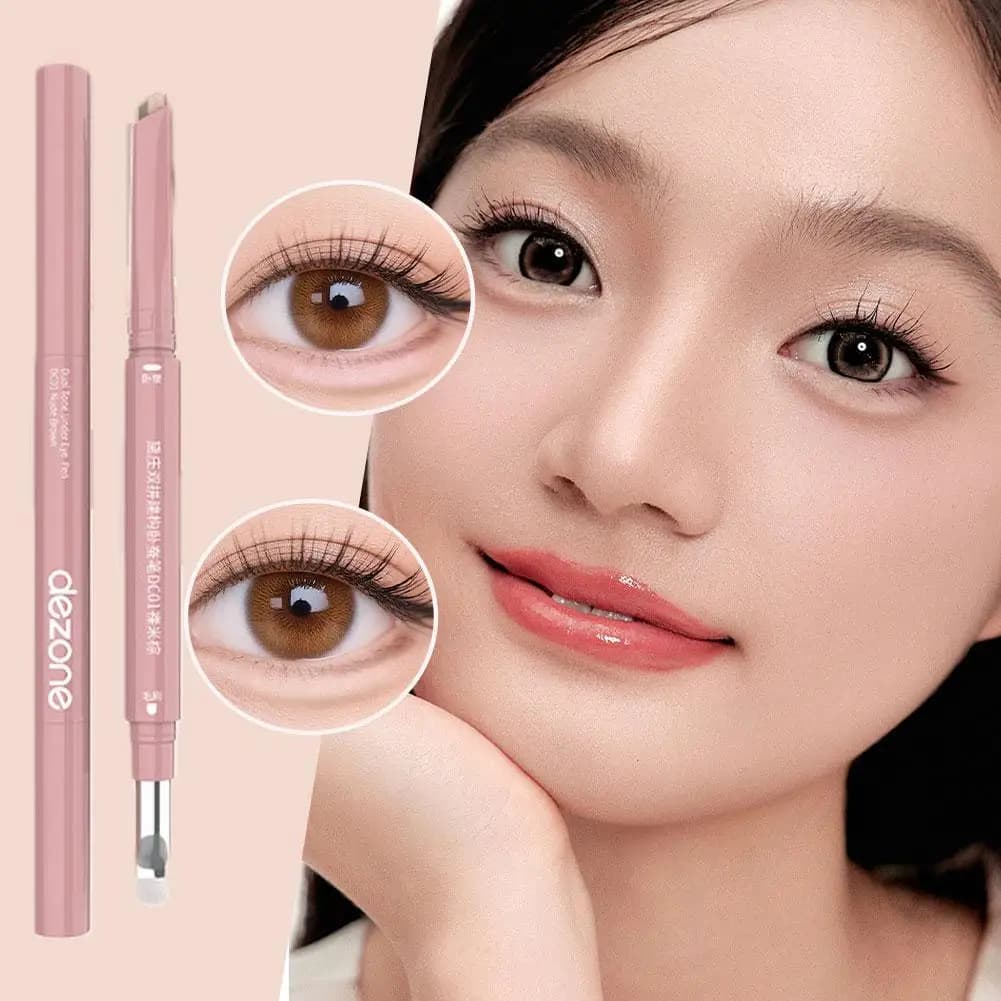 1 pcs Double Silk Baco Tie Highlight Pen For Nude Liquid Makeup Liner Eye Brightener Make Up Multifunctional Stick