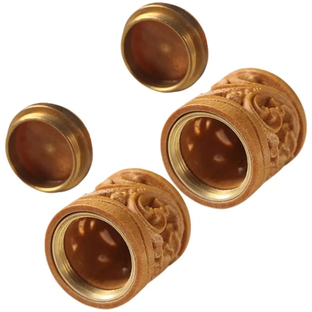 2 Pezzi Ciondolo Bottiglia in Legno Artigianale con Perle Profumate, Diffusore di Aromi, Decorazione, Portachiavi, Regalo da Appendere all'Auto, Piccolo Profumatore in Legno