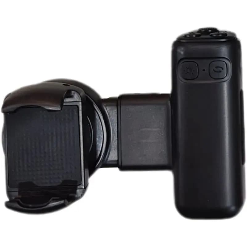 FFYY-Adjustable Angle Stabilizer Handle With Bluetooth LED Selfie Light, Single-Axis Phone Grip For Smartphone Photography