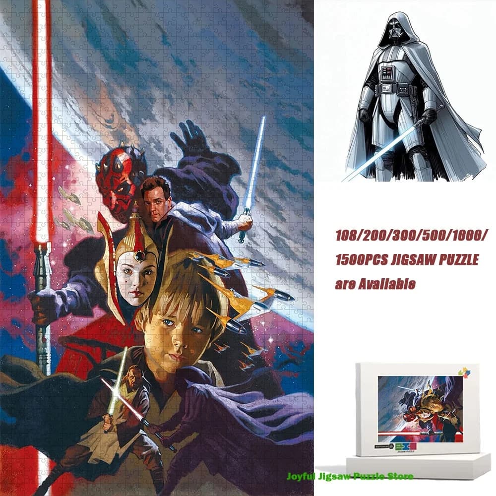 Puzzle Vintage di Star Wars, Gioco Educativo Antistress, Regalo per Feste di Compleanno, Decorazione per la Casa