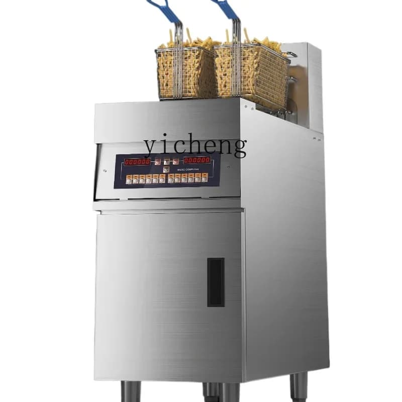 Intelligent Electric Frying Machine Vertical Frying Machine Commercial Temporary Frying Machine Double Cylinder Frying Machine