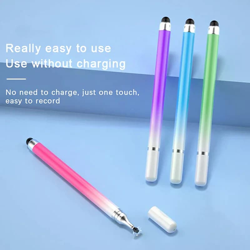 Penna stilo 2 in 1 per cellulare e tablet, penna capacitiva universale per disegno su schermo.