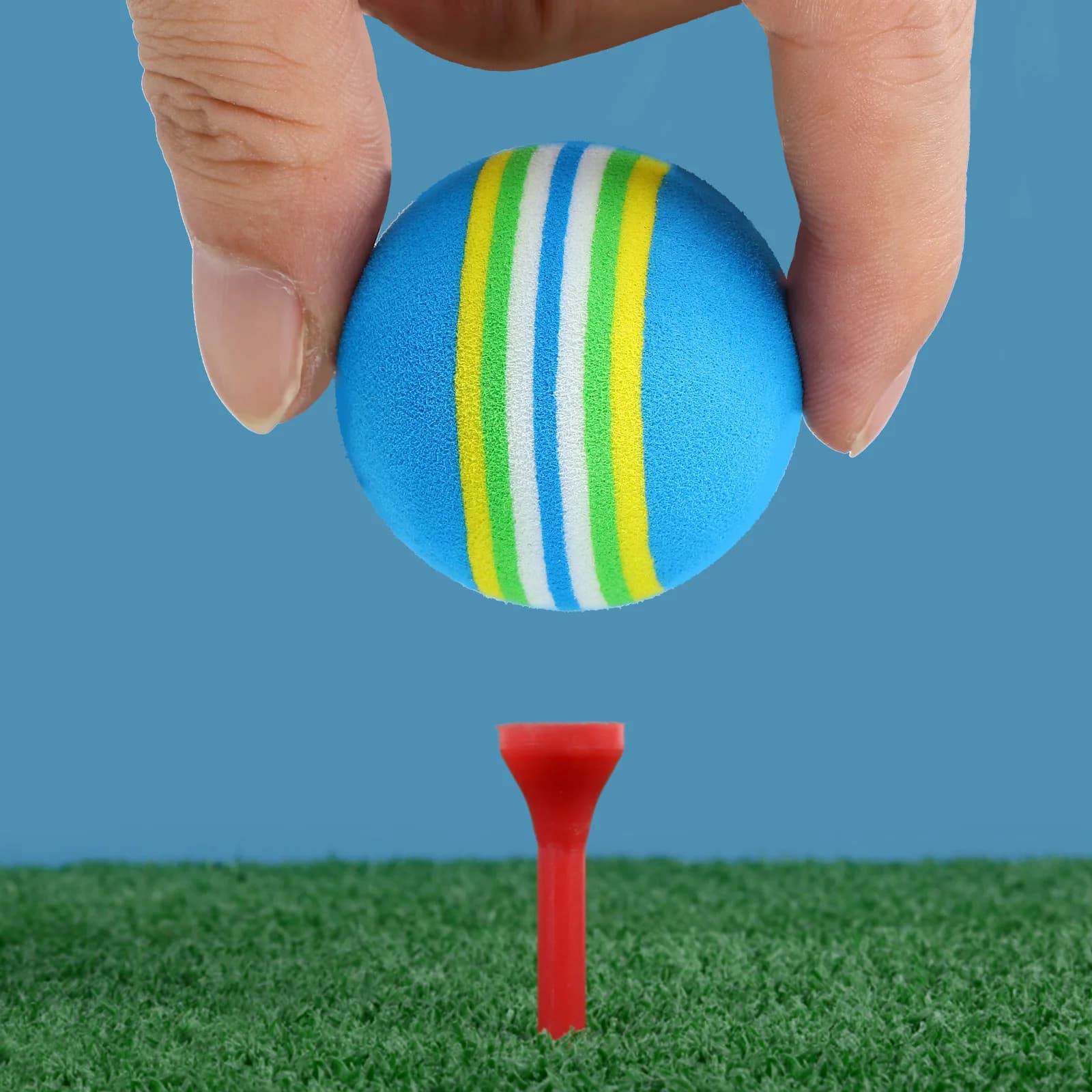 Palline da golf colorate luminose da 26 pezzi, facili da vedere, ideali per i principianti, pratica di swing, palline da golf per uso interno ed esterno