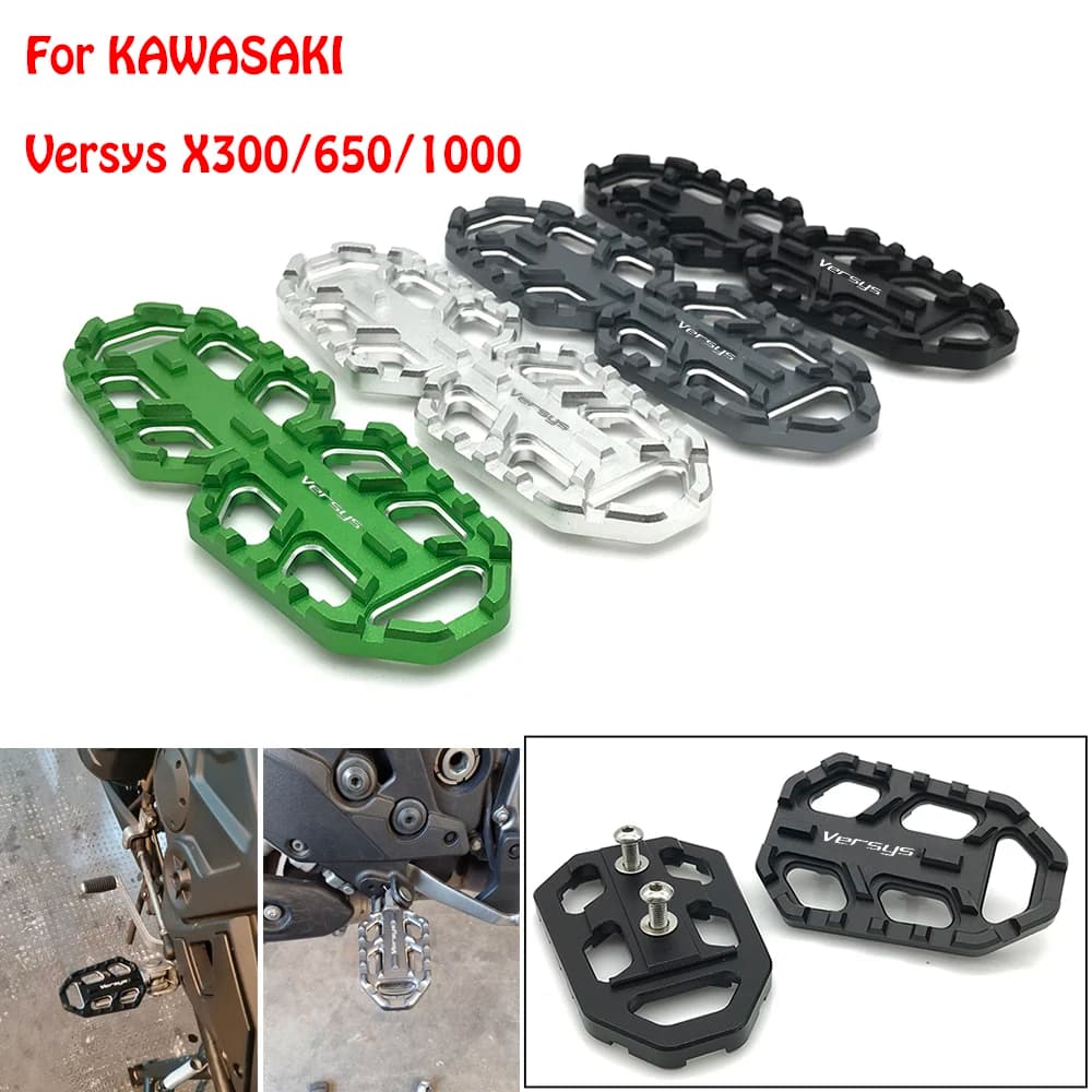 Pedale poggiapiedi moto ingranditore pedana di estensione pedana per Kawasaki VERSYS650 VERSYS1000 VERSYS X300 650 1000 2015-2019