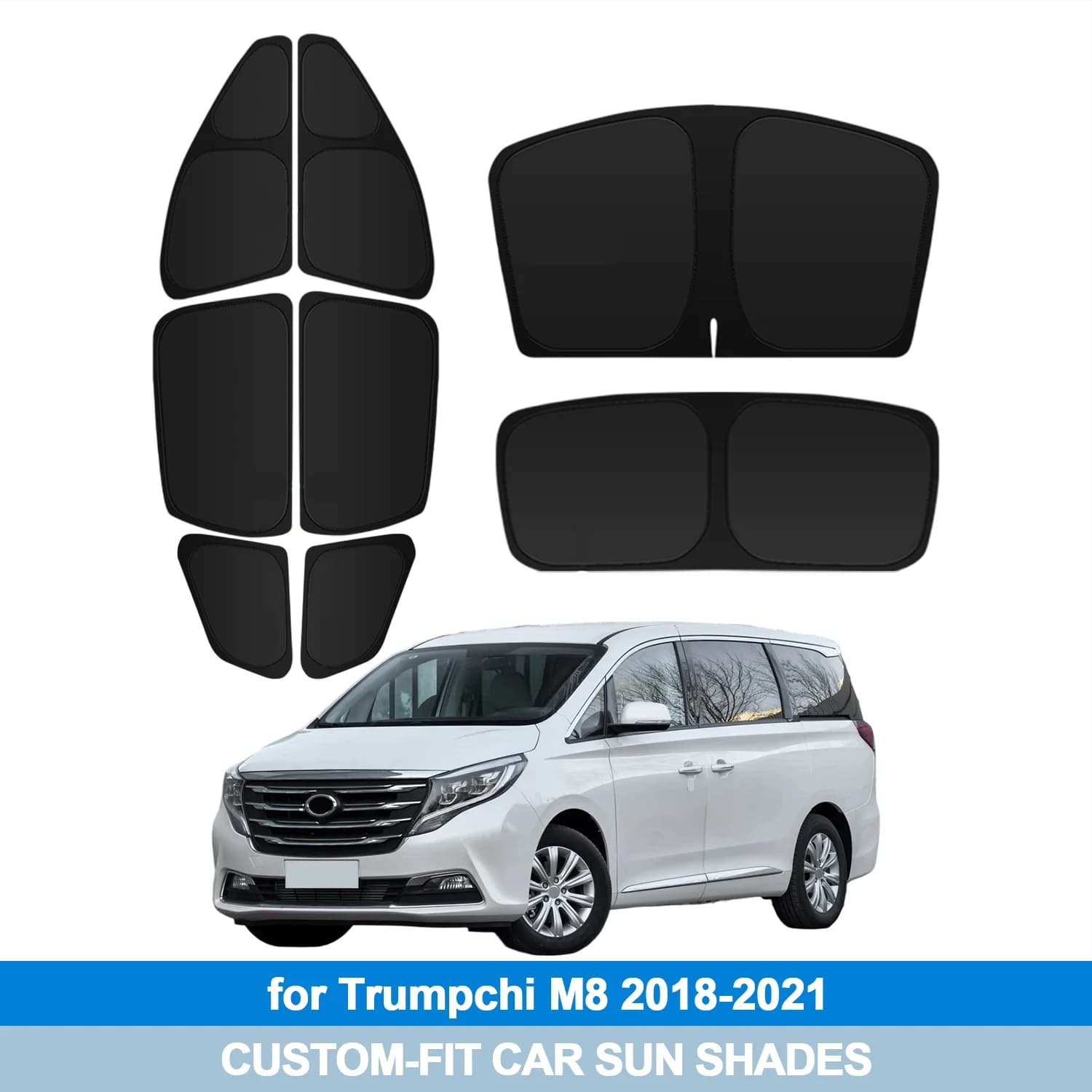 Per Trumpchi M8 2018-2021 Parabrezza Parasole Finestre Laterali Shades Copertura Visiera Parasole Scudo Protezione Privacy