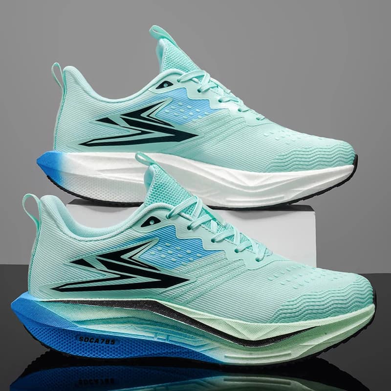 Scarpe da Corsa Marathon Uomo Donna con Piastra in Carbonio Traspiranti Leggere Comode Ammortizzate Stabili Sneaker Atletiche