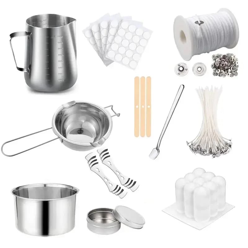 1 Set Kit for making candles Pentola for pouring Candle Supplies Tool Kit Hand-made wax candles DIY with hot plate for wax melting