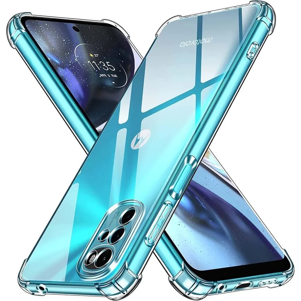 Custodia per telefono antiurto trasparente di lusso per Motorola Moto G52 G72 G35 G04 G14 G24 G34 G54 G84 G85 G75 G56 G86 5G Cover trasparente