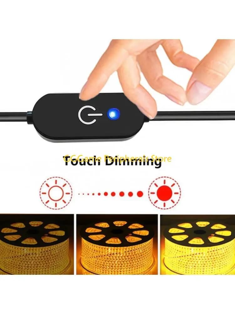U55B LED Strips Light Controller Touch Dimmer USB Type C Power No Flicker
