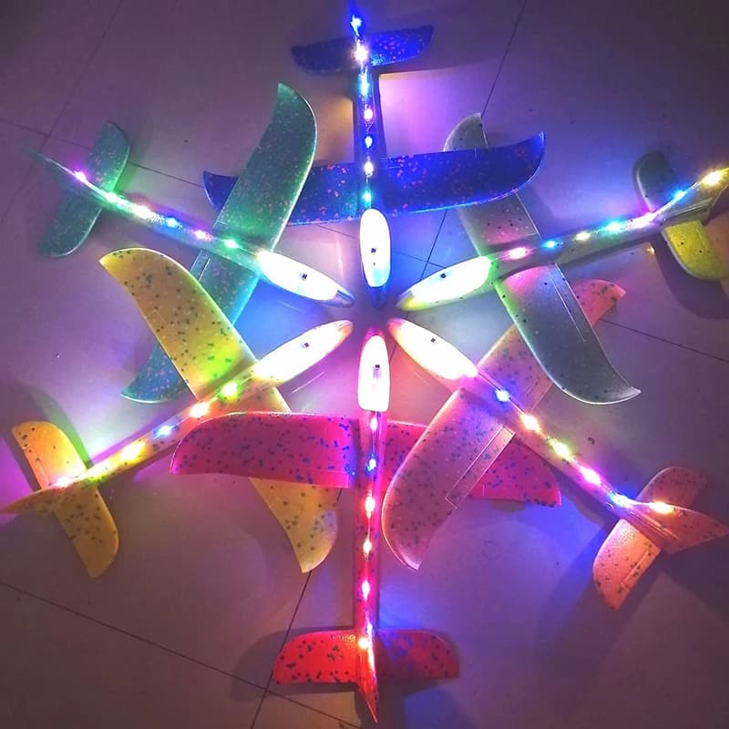 50/33 CENTIMETRI Large Air In Snail Hand Aerial Launch Air Inertial Light Bubble Air Inertial Plane Outdoor Launch For Children Toys For Kids Gift