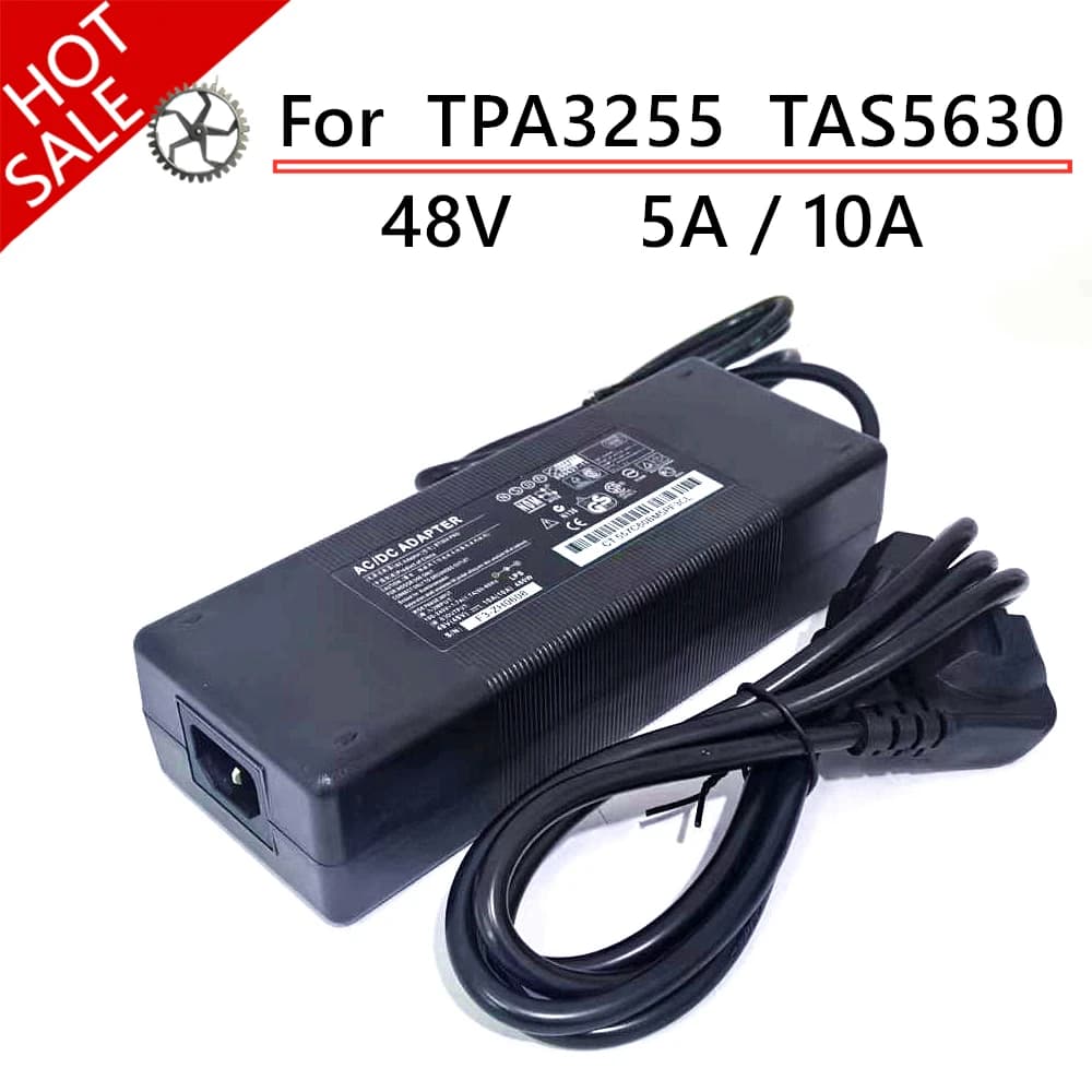 48V 10A/5A DC Caricatore di Alimentazione Amplificatore Adattatore di Alimentazione Per AIYIMA TPA3255 TAS5630 Amp Ingresso 100-240V Per A07 max A70 A08