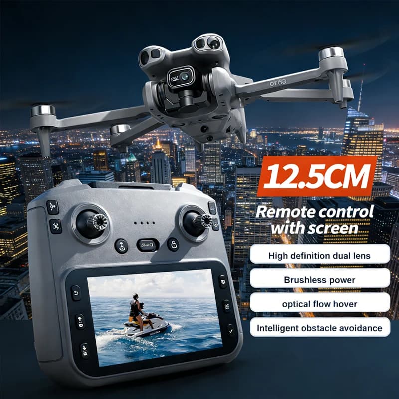 Drone Professionale per Bambini GT50 con Controllo Air Screen, Drone RC con Telecamera HD 4K, Elicottero Pieghevole, Quadricottero, Regalo Giocattolo