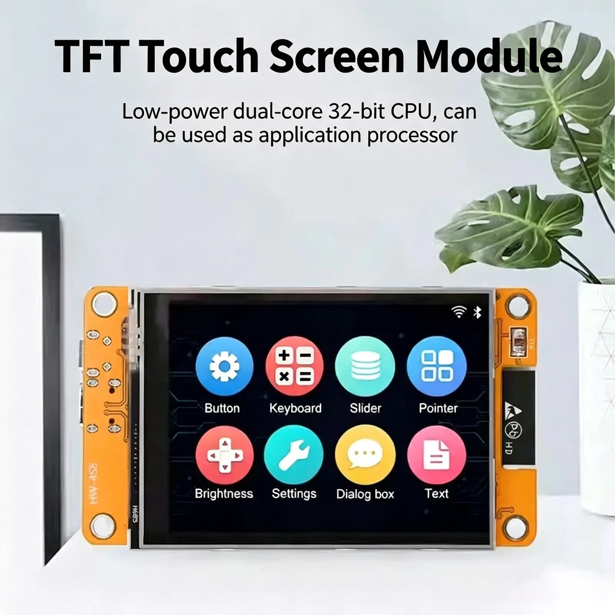 ESP32 2.8 Inch TFT Touch Display Board 240x320 with LVGL, WiFi Bluetooth WROOM Module