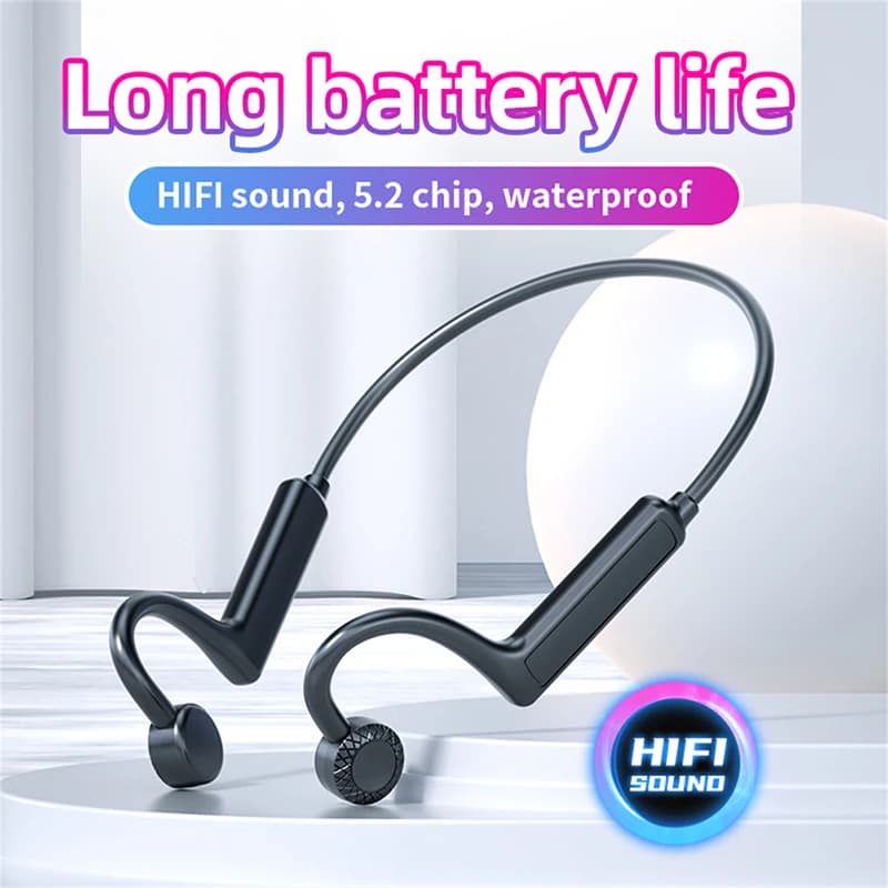 KS19 TWS Bone Conduction Headset Wireless Headset IPX5 neck earphones Waterproof sports headphones Acrylic for Vivavoce hearing aids