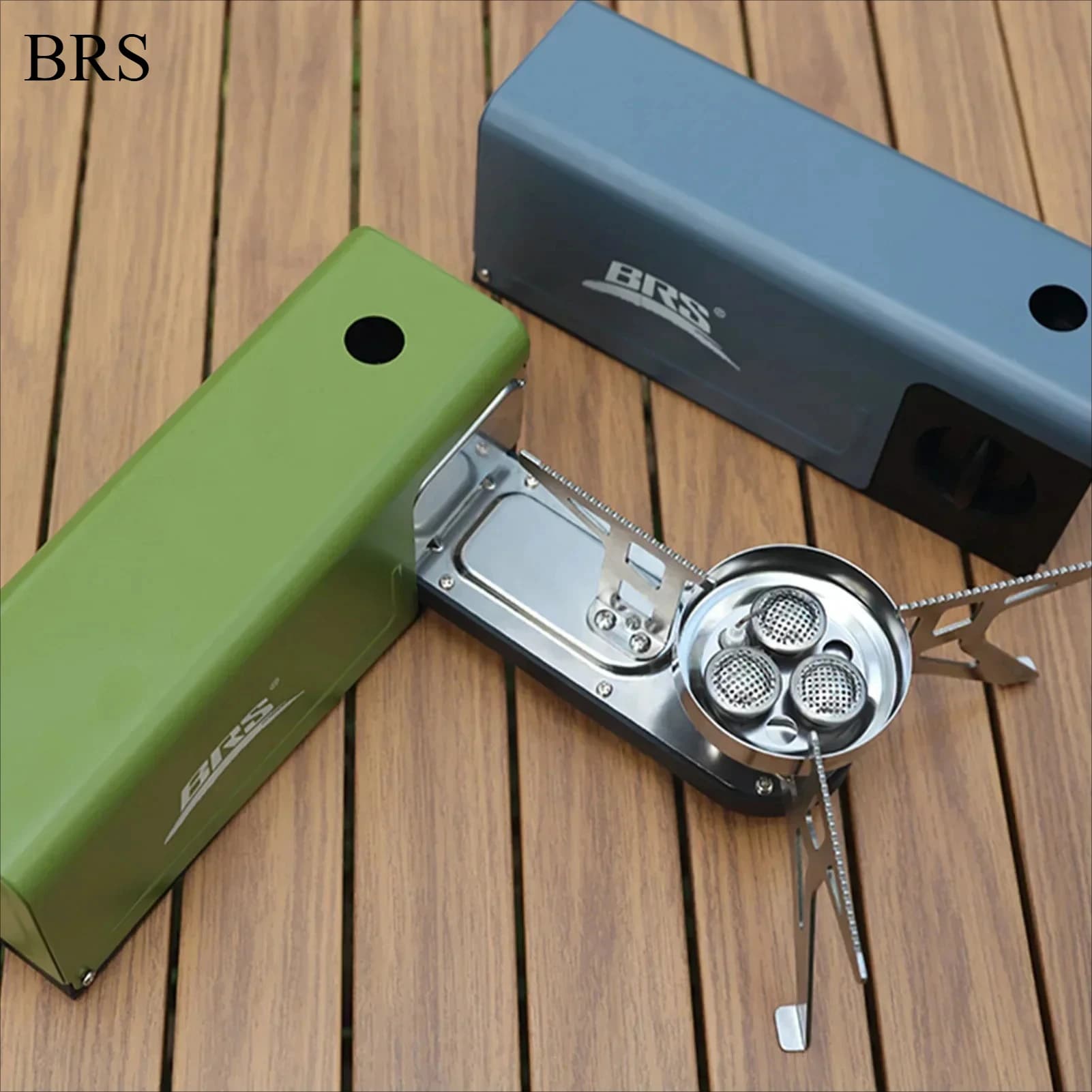 BRS-97 Camping 3800W Fornello a cassetta pieghevole Fornello a gas portatile Forno a cassetta in acciaio inossidabile Bruciatore a gas Accessori da campeggio