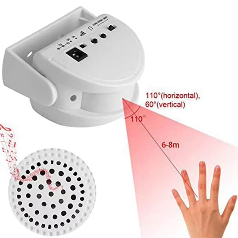【Livraison Rapido】2X Campanello di benvenuto per ospiti wireless Campanello per porta con allarme Sensore di movimento PIR a 32 canzoni per ingresso in negozio Protezione di sicurezza aziendale