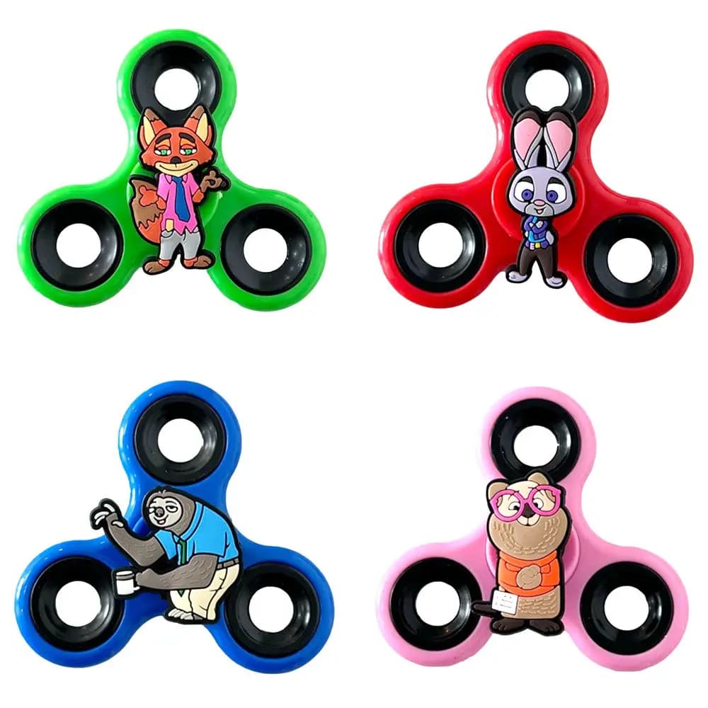 1 Pezzo Figurine d'Azione Cartoon Zootopia Fidget Spinner Judy Hopps Antistress Spinner da Dito in PVC Modellino Regalo per Bambini