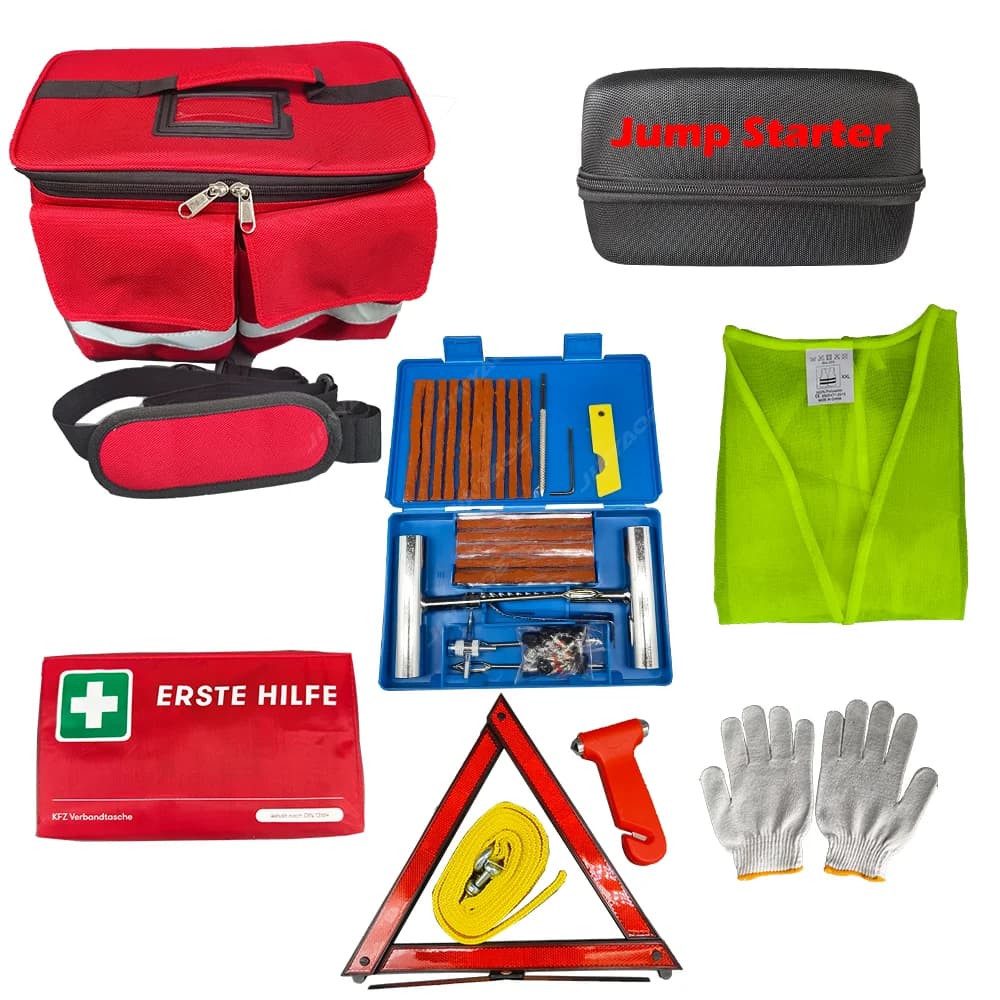Custom Portable Multifunctional First Aid Tool Set for Outdoor Camping & Travel Excursion Emergency Roadside Assistance Kit