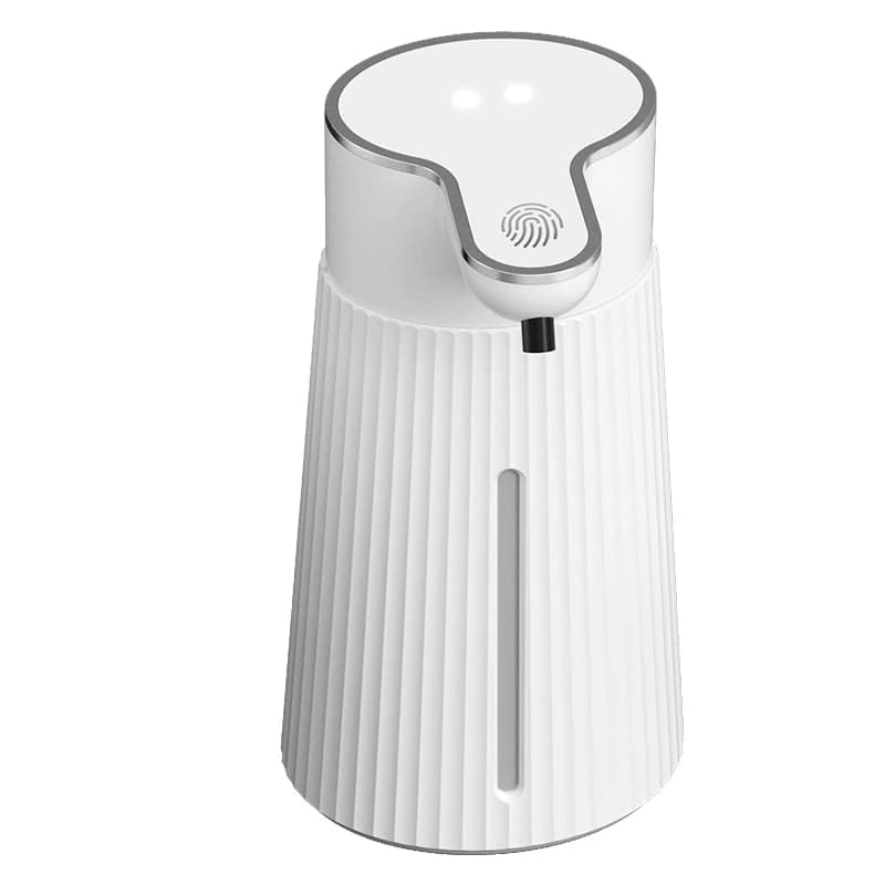 STLF Dispenser automatico di sapone liquido in schiuma touchless Dispenser elettrici USB ricaricabile da cucina in plastica bianca / nera 1,5 W
