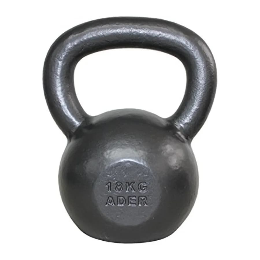 Kettlebell Premier 18 kg (40 pounds) Black Steel for Strength Training and Home Gym