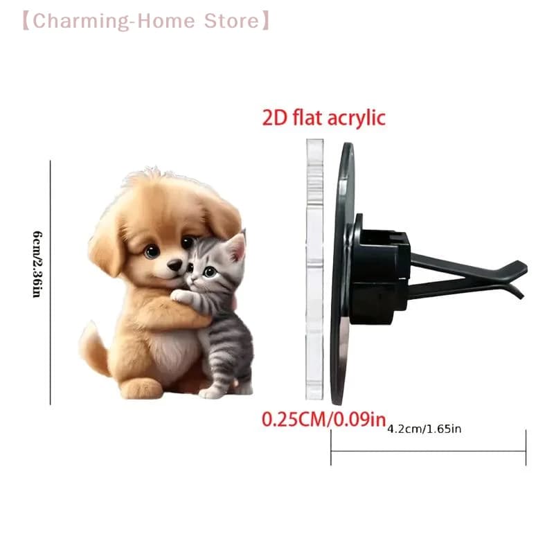 【M】Deodorante per Auto a Forma di Gatto Carino da Inserire nella Presa d'Aria, Elegante Accessorio Deodorante a Lunga Durata per Interni Auto