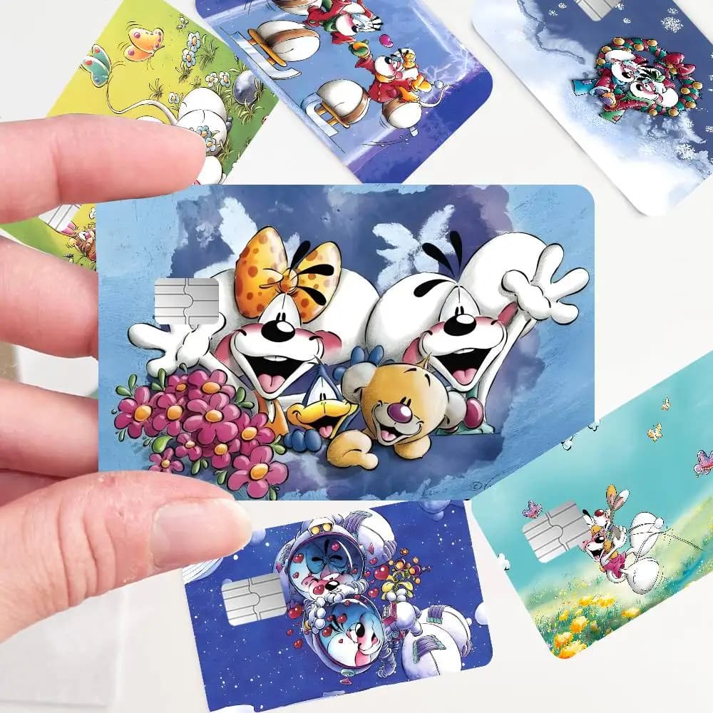 Cartoon D-Diddl Classic 100% Hot Sale Amine Credit Debit Bank Card Bus Card Film Skin Sticker
