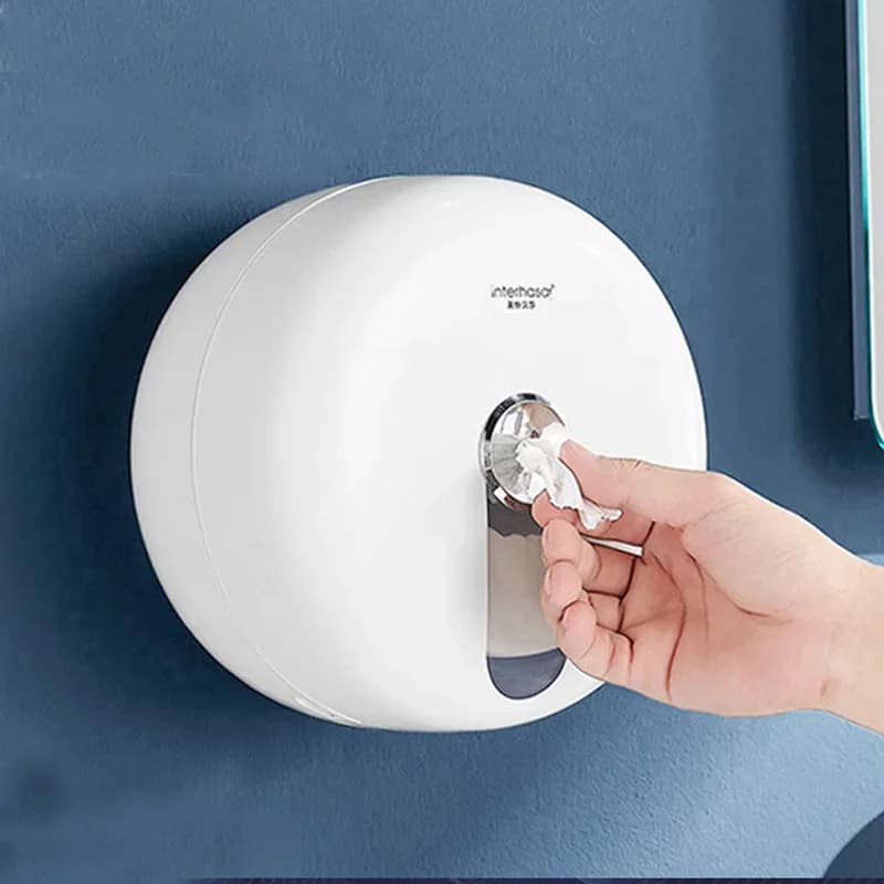 Portarotolo automatico per bagno dell'hotel, grande scatola per carta in rotolo, centro impermeabile, accessori per il bagno, portarotolo per carta igienica