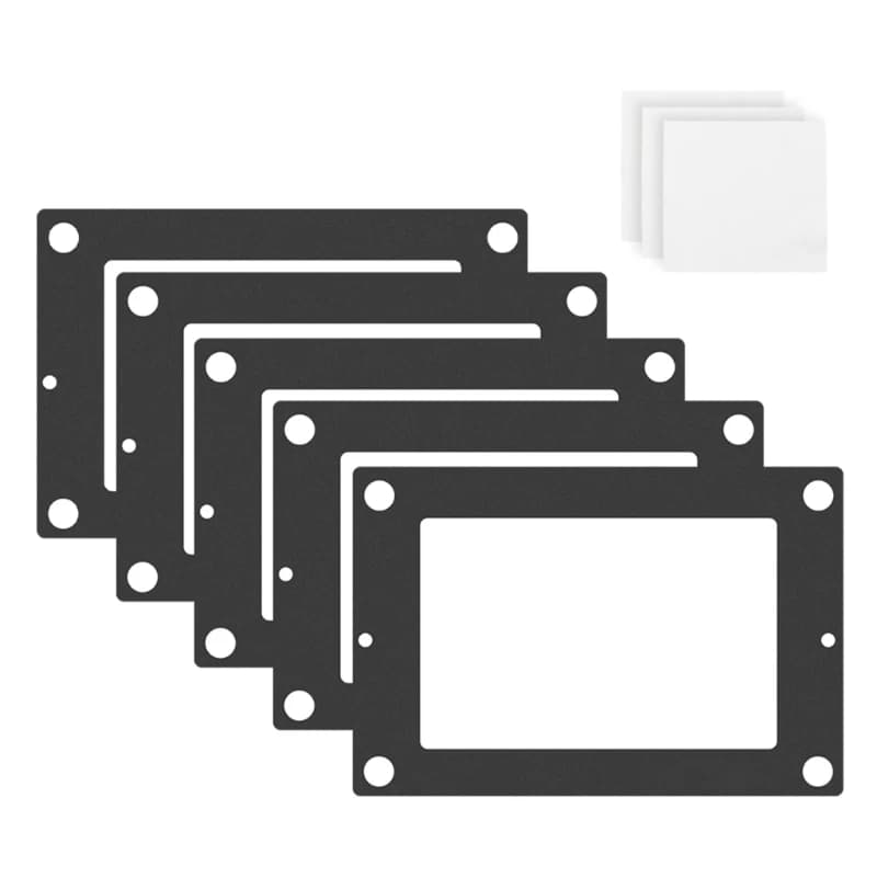 5PCS per stampante Custodia protettiva per fotopolimerizzazione Custodia posteriore adesiva portatile Tampone antipolvere con