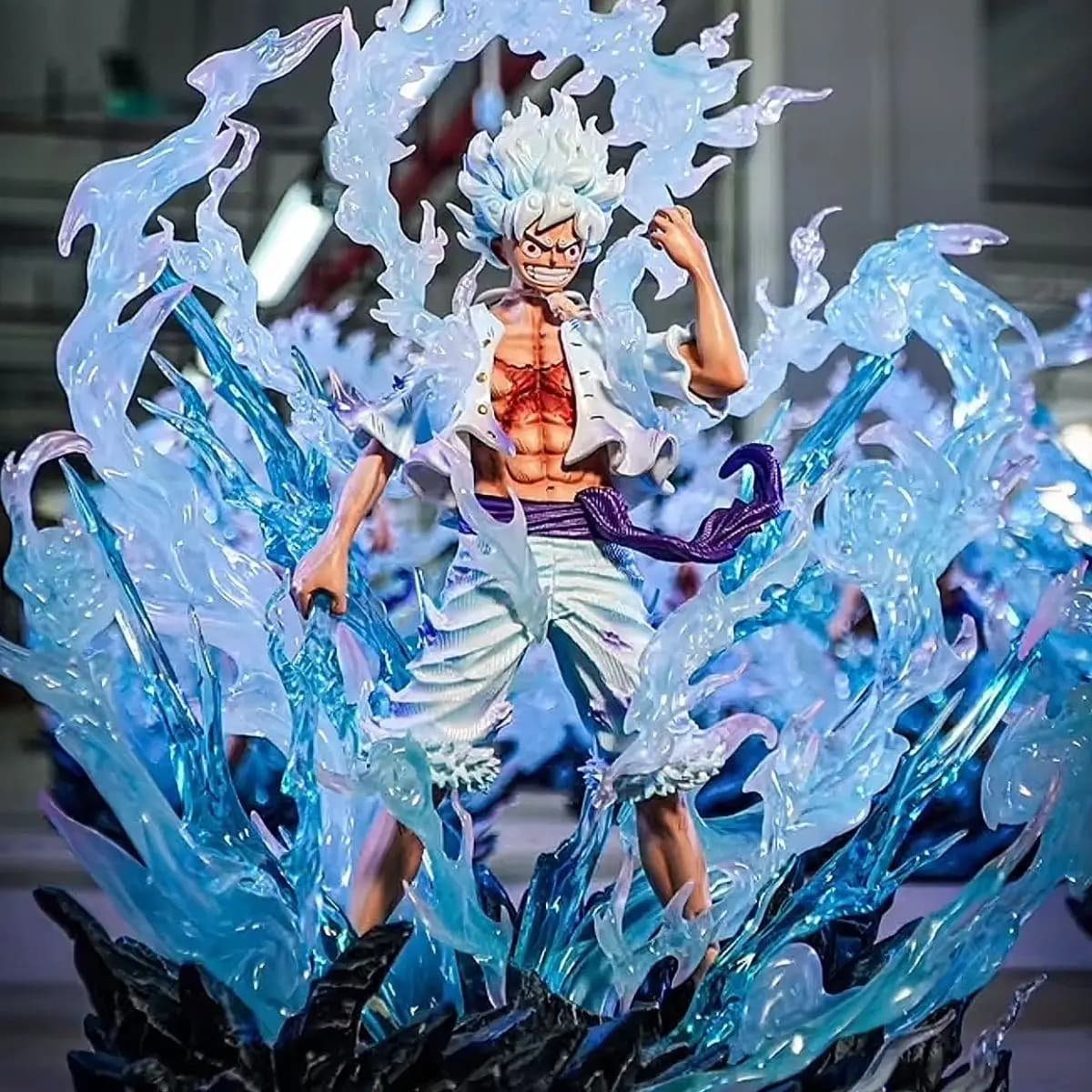 Statuetta Anime One Piece di Luffy da 30cm, Modello Nika Luffy Force Max, Figurina d'Azione in PVC, Decorazione da Scrivania, Collezione Figma, Giocattolo da Regalo