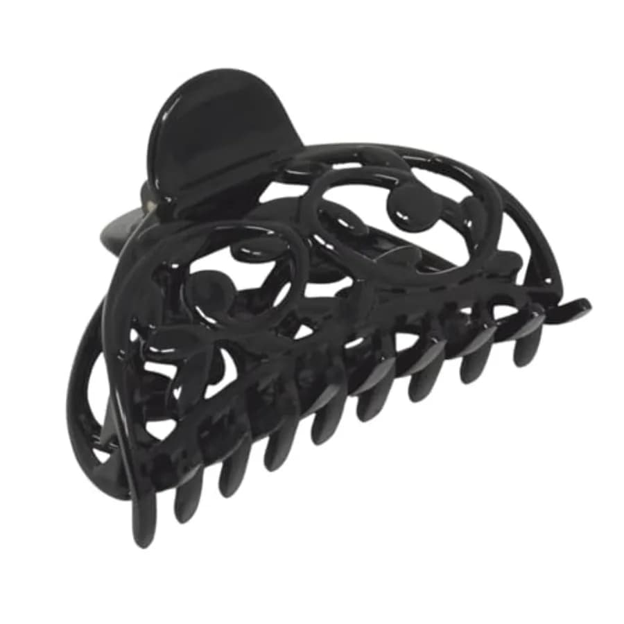 Parcelona French Jardin Medium Covered Spring Celluloid Jaw Hair Claw Clip Clamp Clutcher