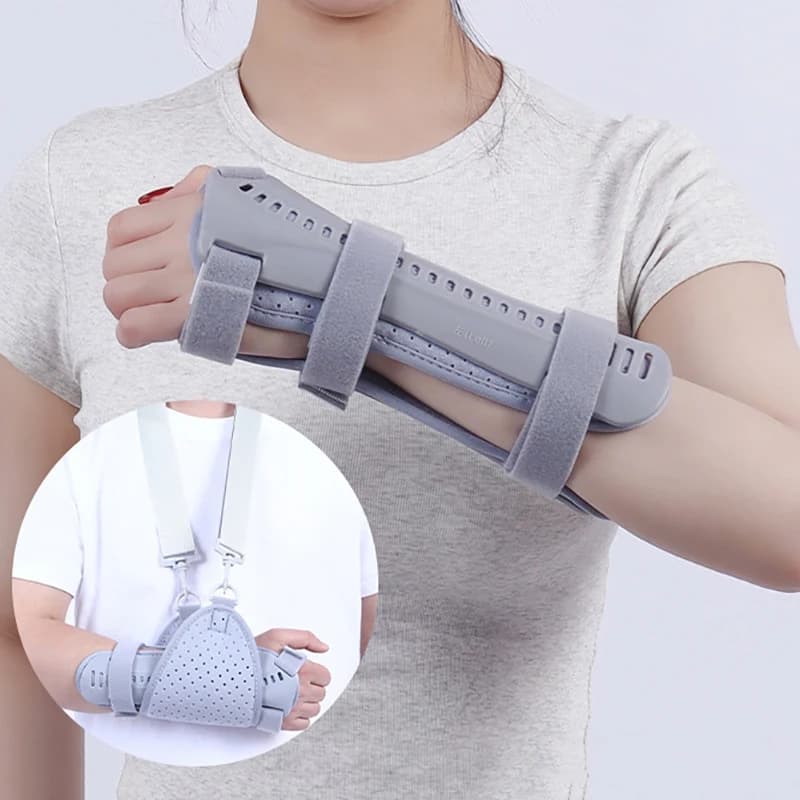 Tutore per polso con stecca di compressione a doppia faccia Comodo tutore per polso fisso traspirante Stecca per mano Riabilitazione delle fratture