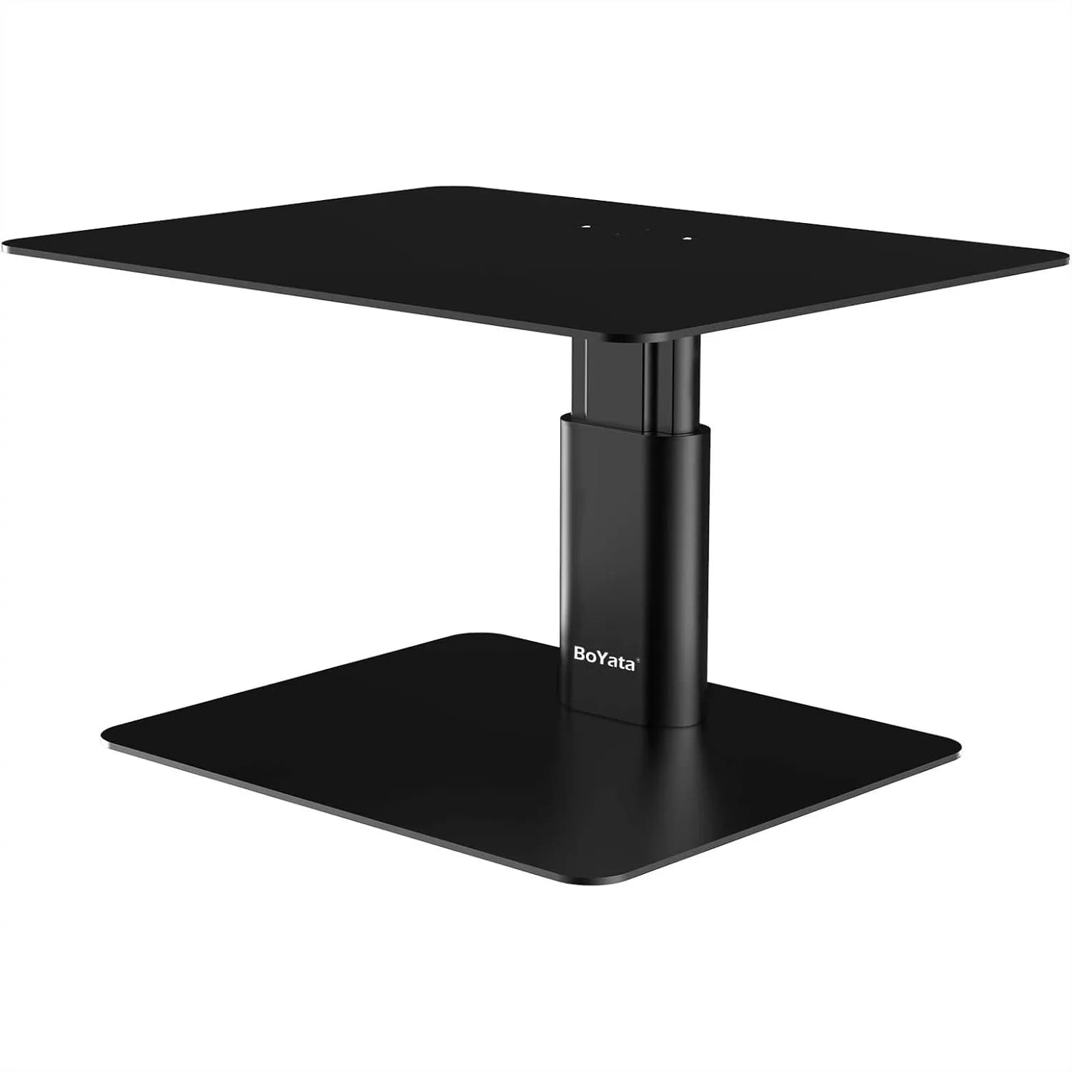 Supporto regolabile per monitor, supporto per computer in metallo con regolazione dell'altezza per TV, PC, laptop, iMac, ergonomico e salvaspazio per la scrivania
