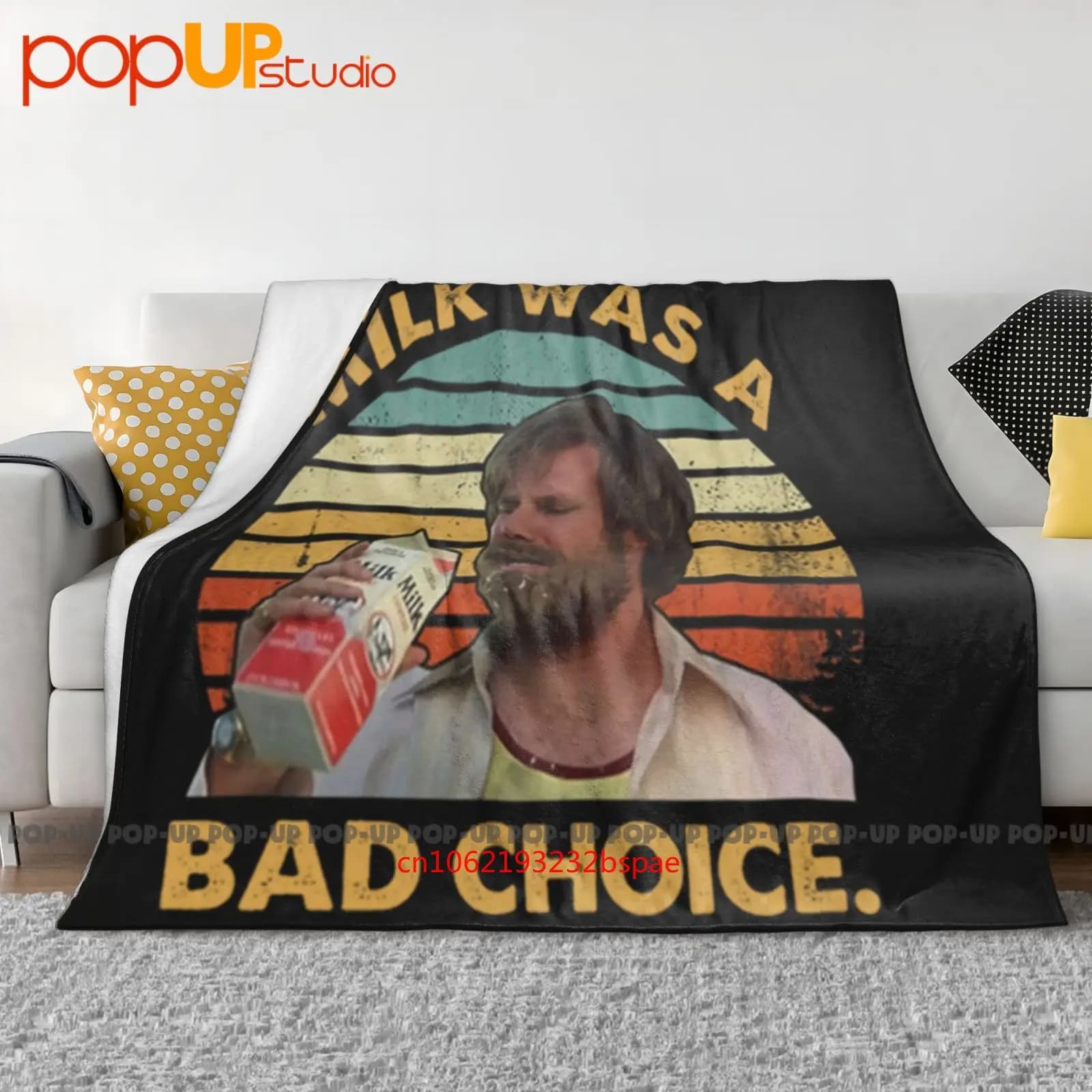 Ron Burgundy Milk era una scelta cattiva Coperta ultra morbida trapunta Copridivano invernale Copridivano
