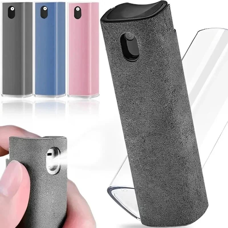 Set da 1-3 Pezzi: Spray Detergente per Schermi in Microfibra con Panno per Telefoni Cellulari, iPad, Computer, iPhone e Occhiali
